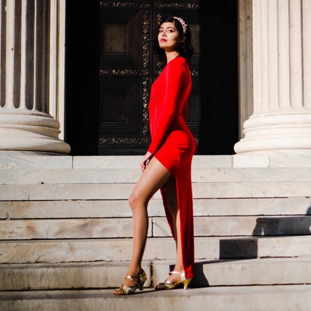 Red ball gown - comfortable yet stunning